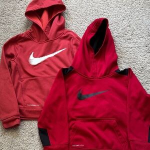Two Nike Therma Fit Hoodies